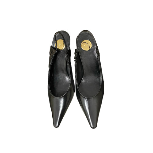 YSL Black Leather Pointe