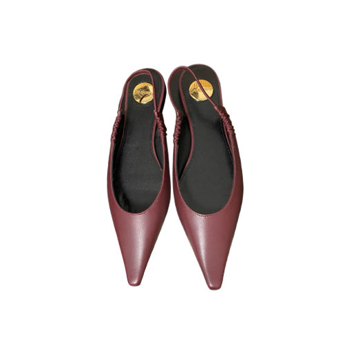 YSL Burgundy Leather Poi