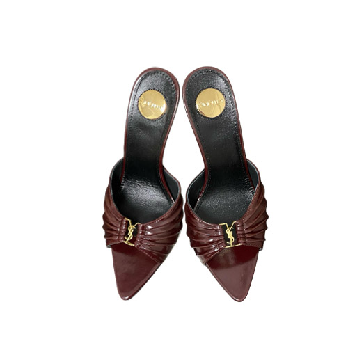 Tacones Mule Burdeos Est