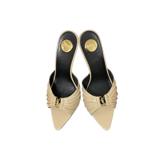Tacones Mule YSL Caramel