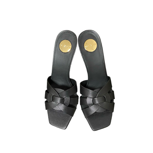 YSL Black Matte Leather 