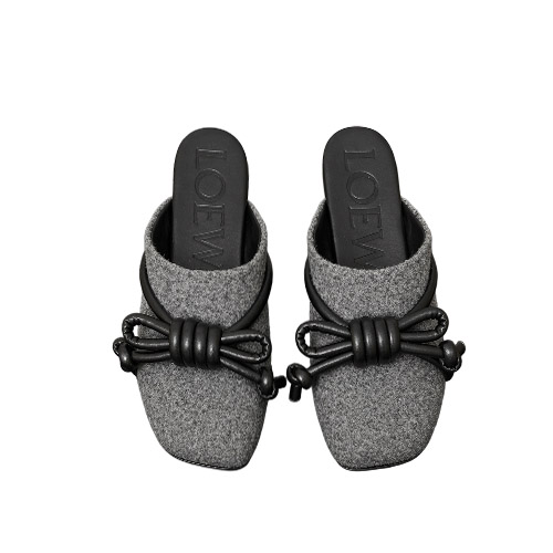 حذاء Mule مسطح بعقدة مست