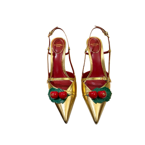 Tacón Slingback Metálico