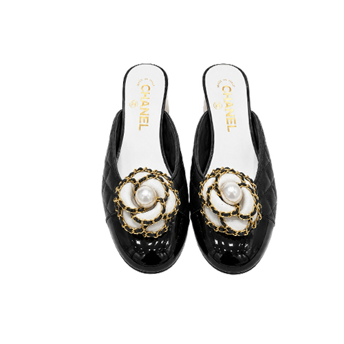 Mule Chanel Black Pearl 