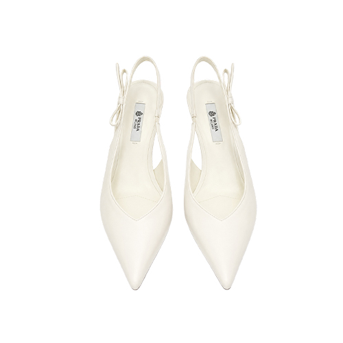 Prada Ivory White Bow Sl